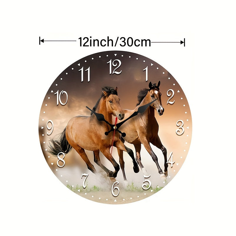 Skorter | GallopTime - Quiet Wall Clock with Running Horse Design