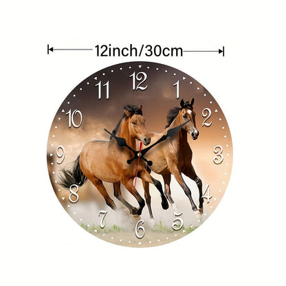 Skorter | GallopTime - Quiet Wall Clock with Running Horse Design