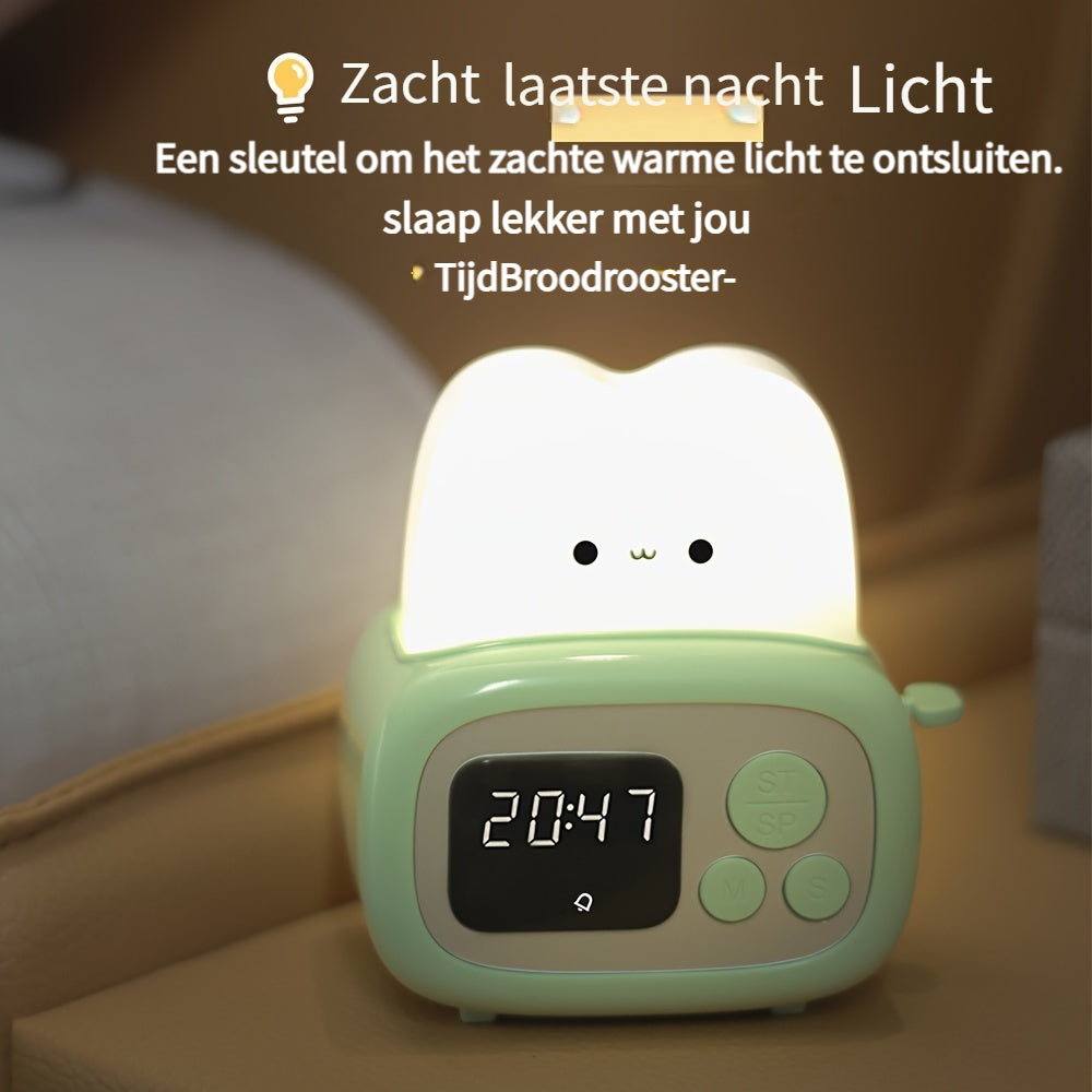 Skorter | GlowBake - Sweet LED Alarm Clock with USB Rechargeable Battery