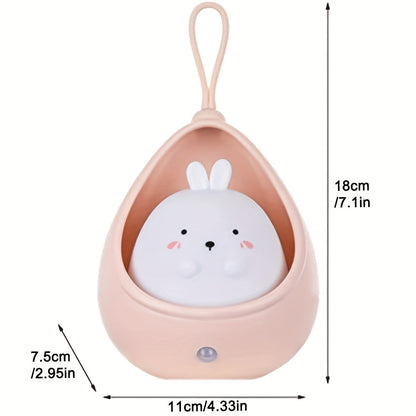 Skorter | BunnyGlow - USB Rechargeable Animal Night Light with Motion Sensor