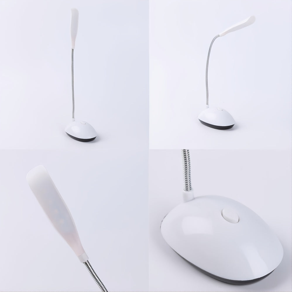 Skorter | FlexiGlow - LED Swan Neck Desk Lamp on AAA Batteries for Eye Protection