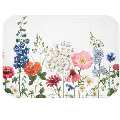 Skorter | Floral Garden Bath Mat Decor Rug