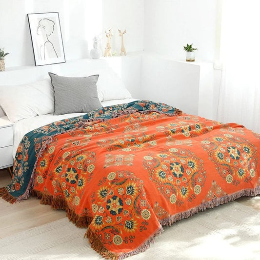 Skorter | Cotton Queen Bedcover Sofa Blanket