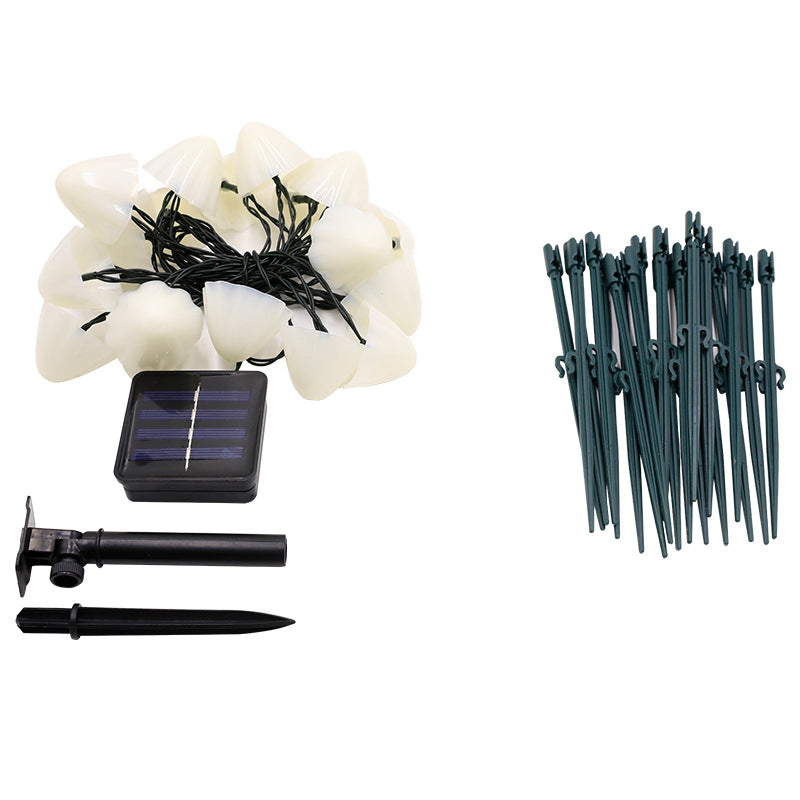 Skorter | LED Solar String Lights Ground Stake Mushroom Lights
