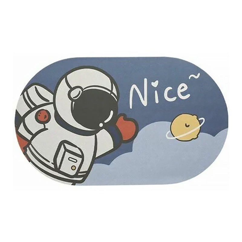 skorter | Cartoon Anti-Slip Bath Mat, Washable Quick Drying Antibacterial Foot Mat