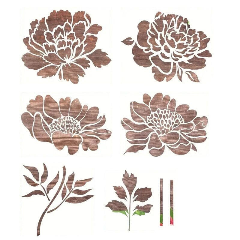 Skorter | DIY Decoration - Garden Fence Large Flower Drawing Templates