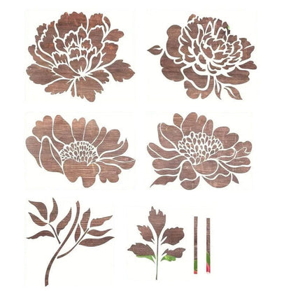 Skorter | DIY Decoration - Garden Fence Large Flower Drawing Templates