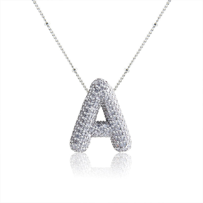 Skorter | Alphabet-Diamond-Pendant-Necklace