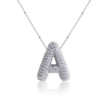 Skorter | Alphabet-Diamond-Pendant-Necklace