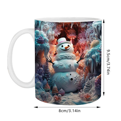 skorter | 3d Christmas Snowman Mug