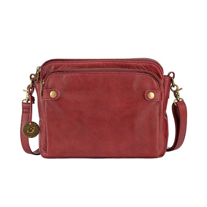 Skorter | Three-Layer-Leather-Crossbody-Shoulder- & Clutch-Bag