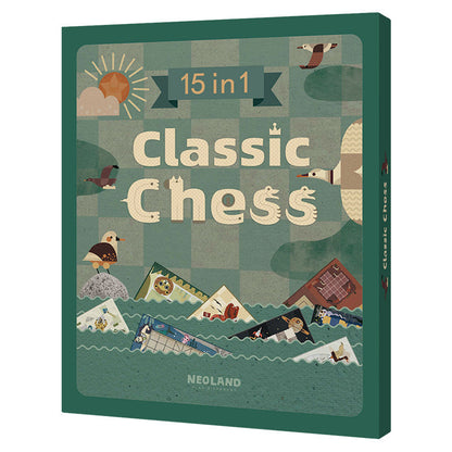 Skorter | 15-in-1 Multifunctional Book Style Portable Chess Set