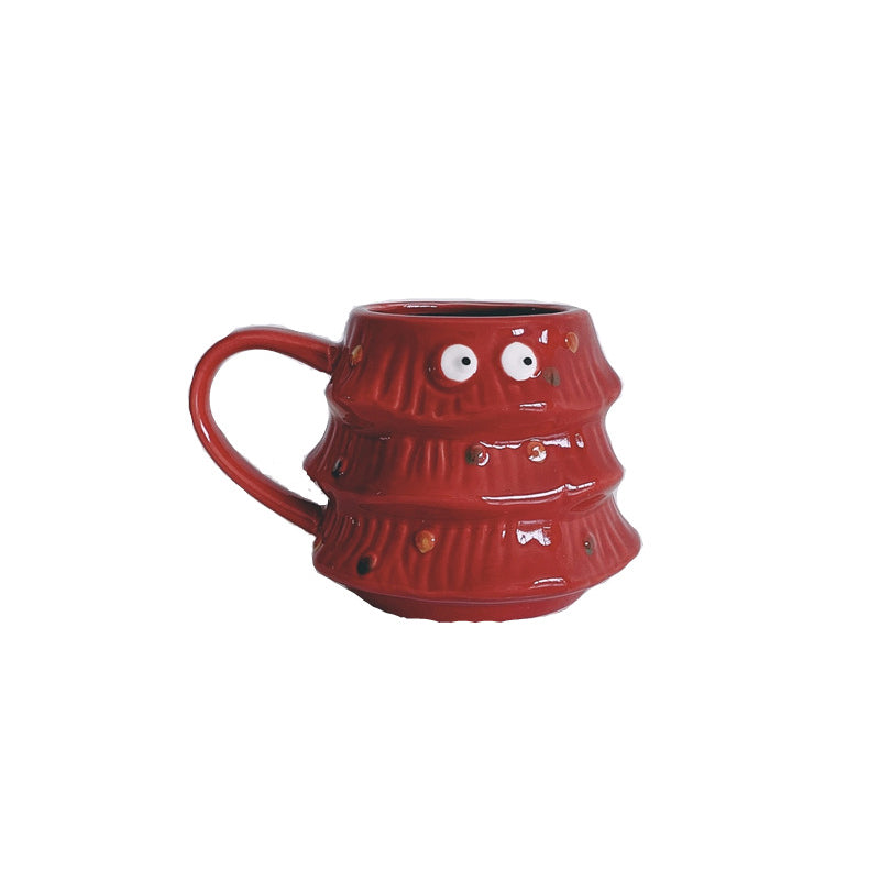 skorter | Creative Large Eyes Christmas Tree Mug