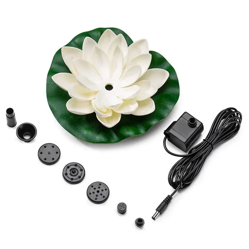 Skorter | Lotus-shaped solar fountain pond decoration