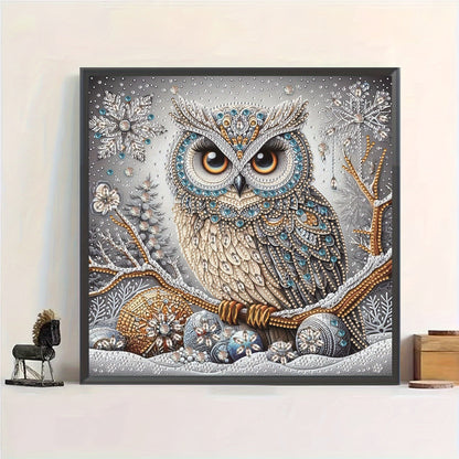 Skorter | 5D Owl Diamond Painting Set - DIY Special Crystal Drill, Handmade Art Gift, Unframed Canvas for Bedroom, Office, Living Room