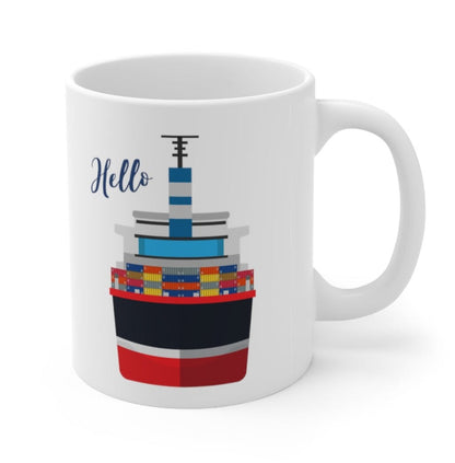 Skorter | Cargo Ship Ceramic Mug 11oz