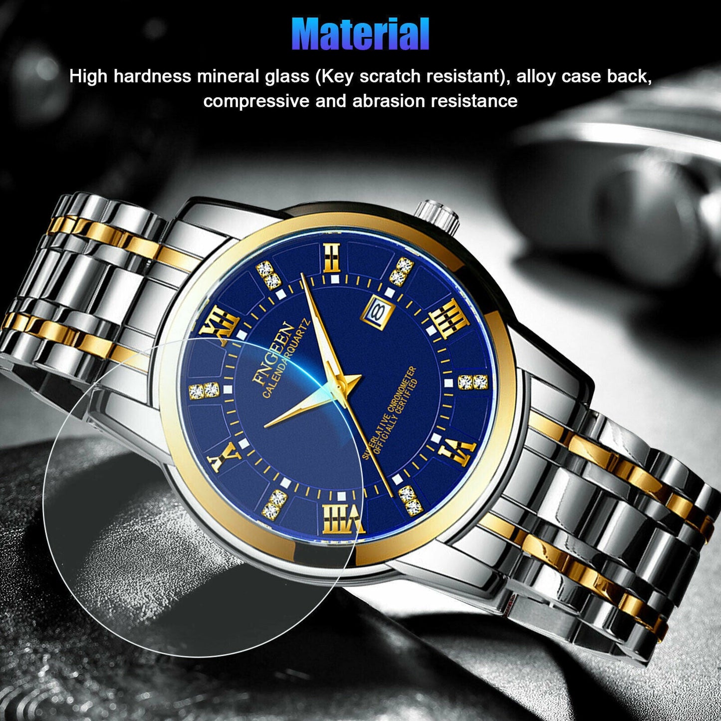 Skorter | Men's Watch Waterproof Classic Relojes De Hombre Stainless Steel Quartz Luminous -