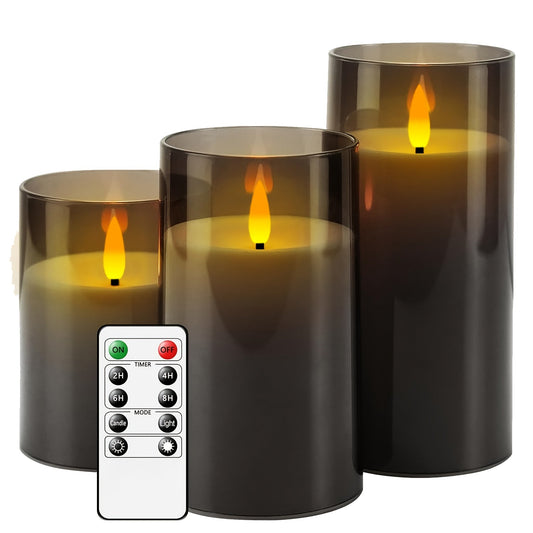 Skorter | Flameless LED Light with Remote – Gray