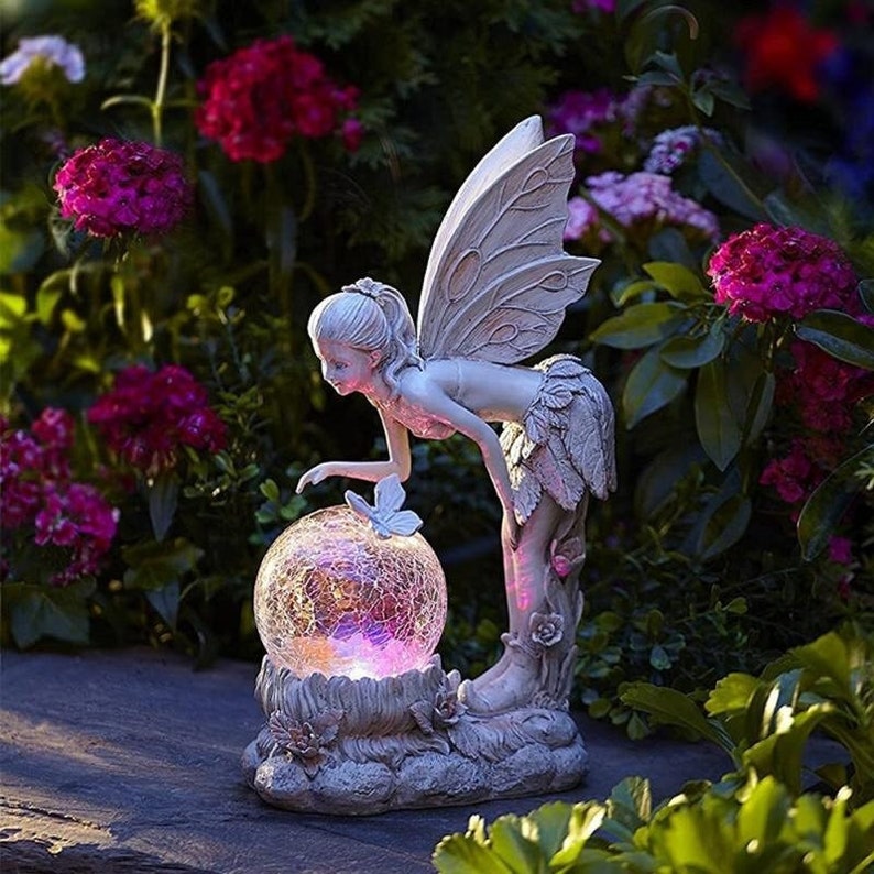 Skorter | Home garden solar energy decoration Fairy Statue