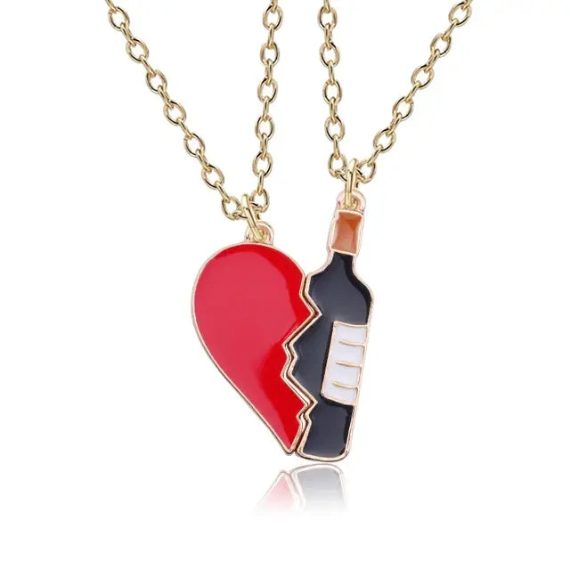 Skorter | 2 Pieces/ Set Chains Choker Broken Heart Jewelry Gift