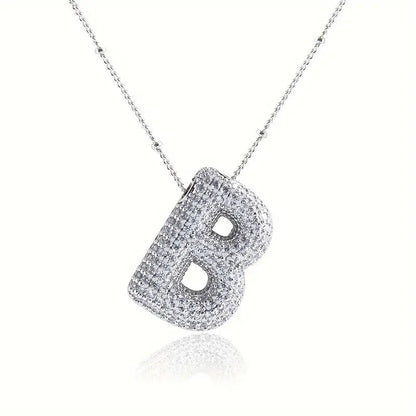 Skorter | Alphabet-Diamond-Pendant-Necklace
