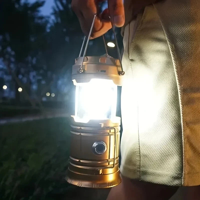 Skorter | Solar Camping Lamp with USB Charging – Portable LED Lantern for Outdoor Activities and Emergencies