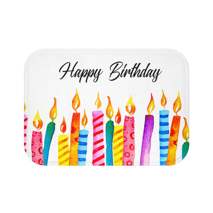 Skorter | Birthday Candles Bath Mat Decor Rug