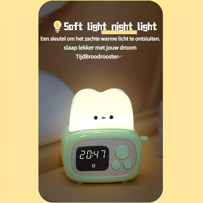Skorter | GlowBake - Sweet LED Alarm Clock with USB Rechargeable Battery