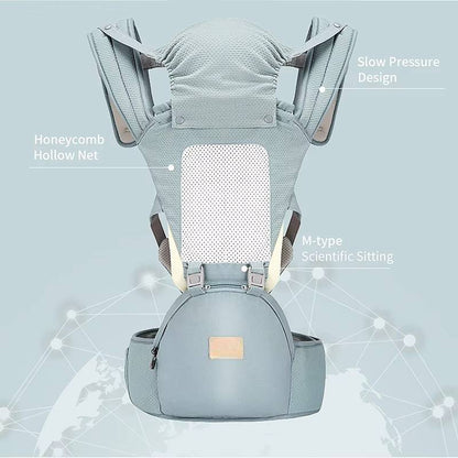 Skorter | Baby Carrier with Hip Seat and Soft Padding