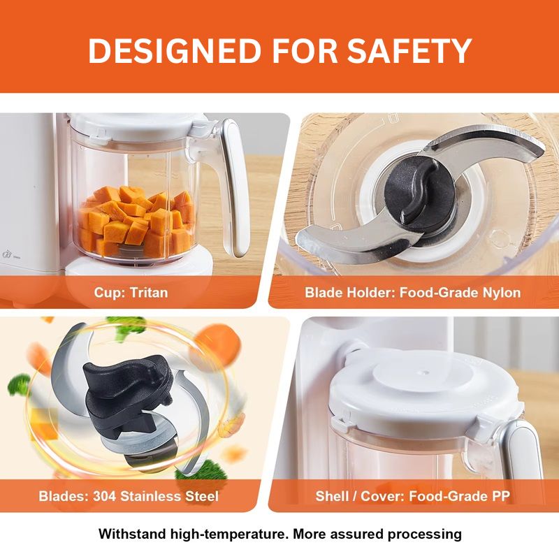 Skorter | 5-in-1 Baby Food Maker with with Advanced Safety Features