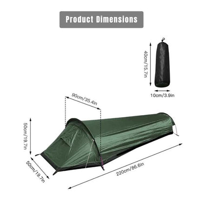 Skorter | Ultralight Single-Person Camping Tent | Waterproof, Windproof & Ideal for Hikers and Backpackers