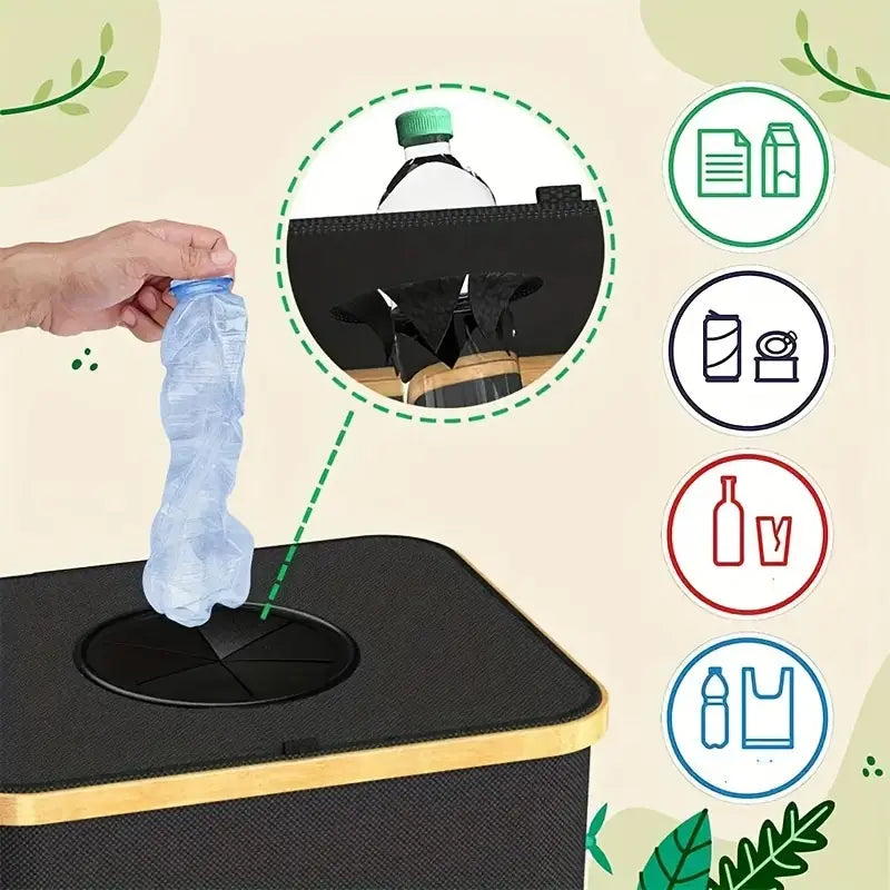 Skorter | 2in1 Foldable Storage Bag for Plastic Waste or Deposit Bottles