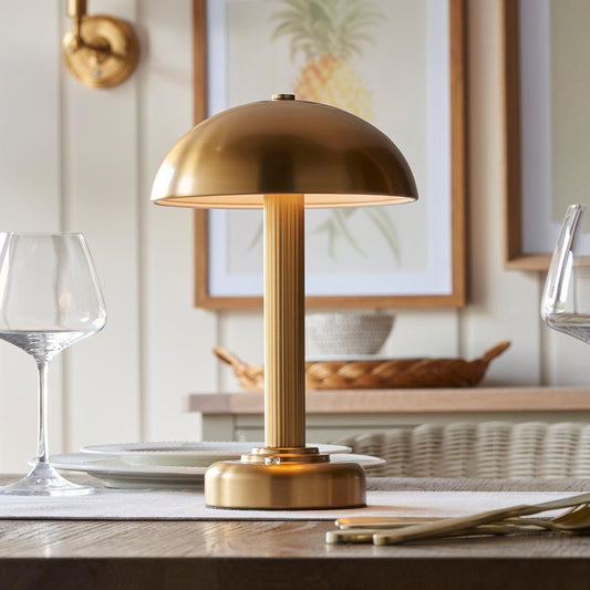 Skorter | Bailee Gold Rechargeable Table Lamp