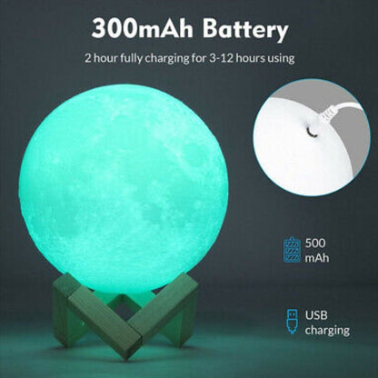 Skorter | Control 16 Colors Moon Lamp with Remote Control