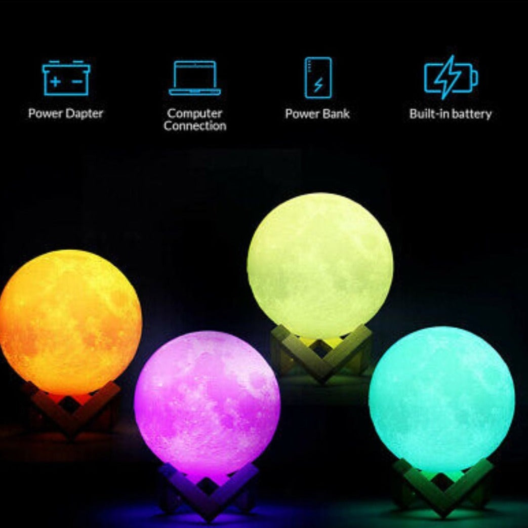 Skorter | Control 16 Colors Moon Lamp with Remote Control
