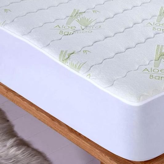 Skorter | Bamboo Aloe Vera Hypoallergenic Quilted Mattress Protection