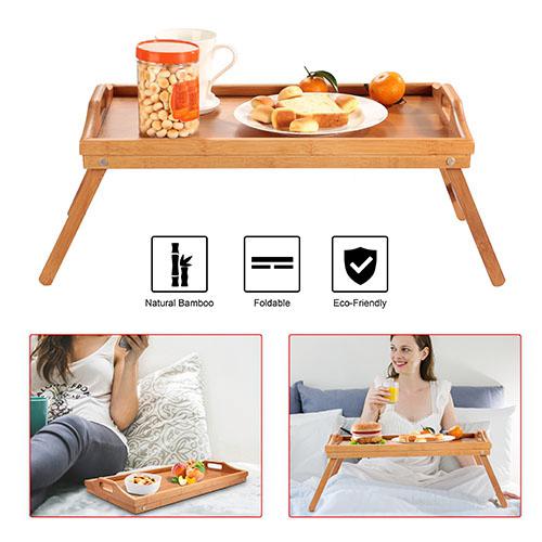 Skorter | Bamboo Tray Table for Bed Use