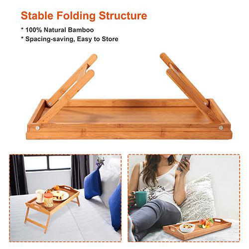 Skorter | Bamboo Tray Table for Bed Use