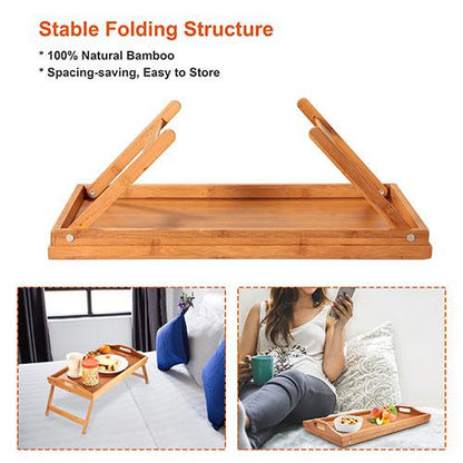 Skorter | Bamboo Tray Table for Bed Use