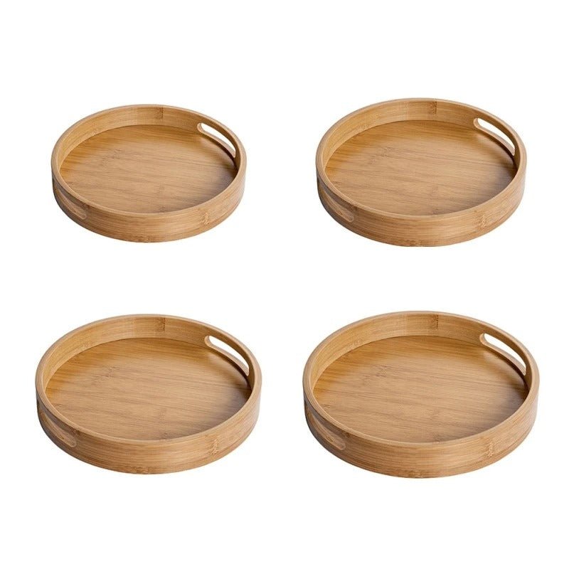 Skorter | Bamboo Tree Round Tray - Handle For Simplicity