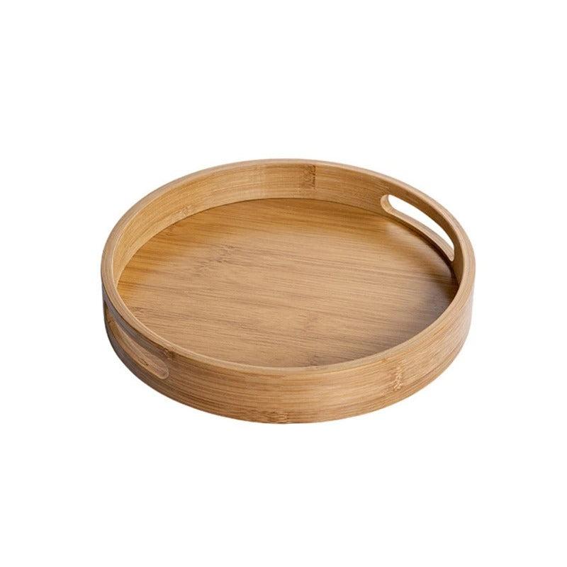 Skorter | Bamboo Tree Round Tray - Handle For Simplicity