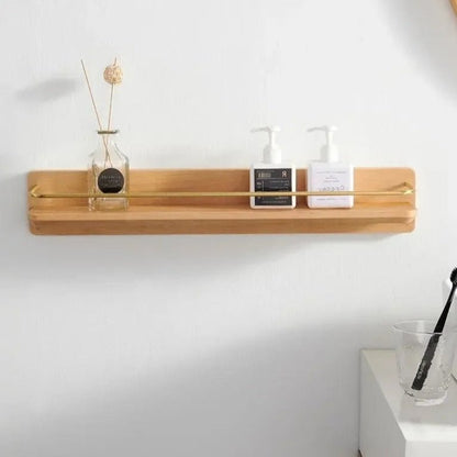 Skorter | BAMBOORA – Bamboo Wall-Mounted Coat Rack with Shelf for Smart Storage