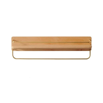 Skorter | BAMBOORA – Bamboo Wall-Mounted Coat Rack with Shelf for Smart Storage