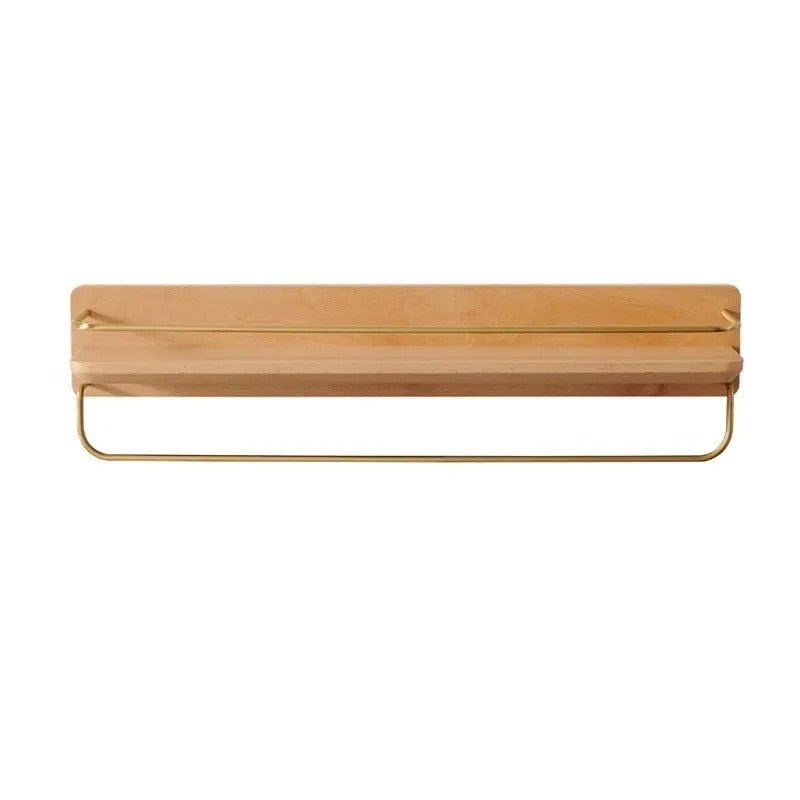 Skorter | BAMBOORA – Bamboo Wall-Mounted Coat Rack with Shelf for Smart Storage
