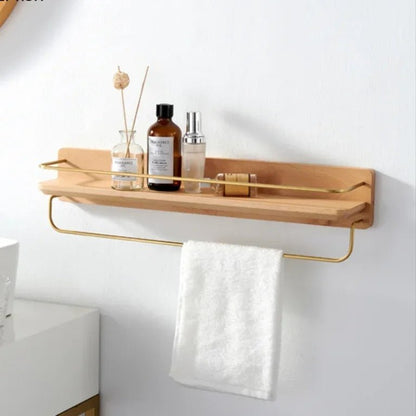 Skorter | BAMBOORA – Bamboo Wall-Mounted Coat Rack with Shelf for Smart Storage