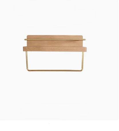 Skorter | BAMBOORA – Bamboo Wall-Mounted Coat Rack with Shelf for Smart Storage