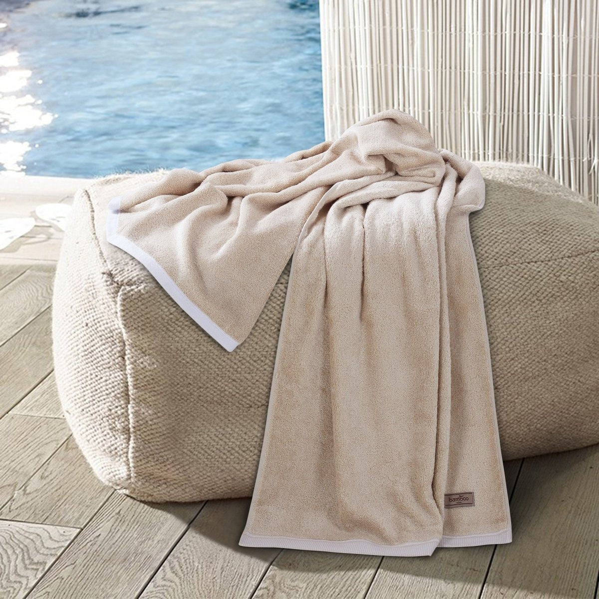 Skorter | Bambora Plush Bath Towel | Extra-soft bamboo fabric for spa, gym, and home use