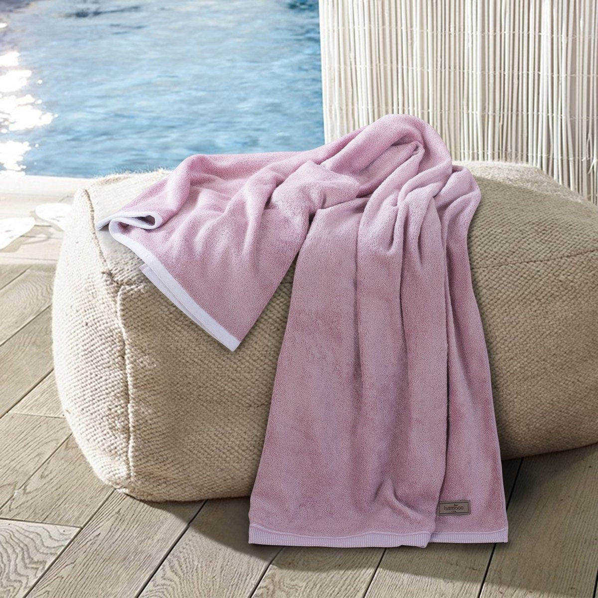 Skorter | Bambora Plush Bath Towel | Extra-soft bamboo fabric for spa, gym, and home use