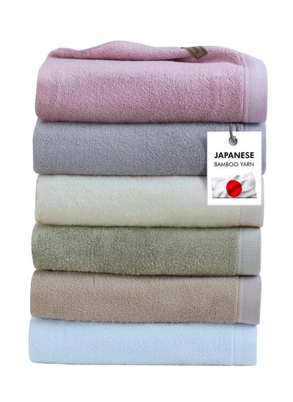 Skorter | Bambora Plush Bath Towel | Extra-soft bamboo fabric for spa, gym, and home use