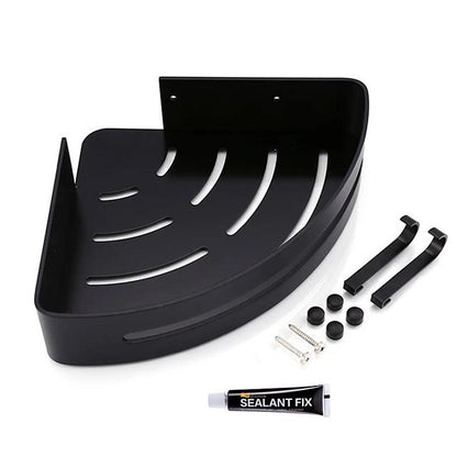 Skorter | Bathroom shelf space Aluminum Wall-mounted Triangle Shower Hook Storage Rack